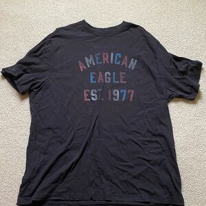 American Eagle Outfitters Black Graphic T-Shirt for Men